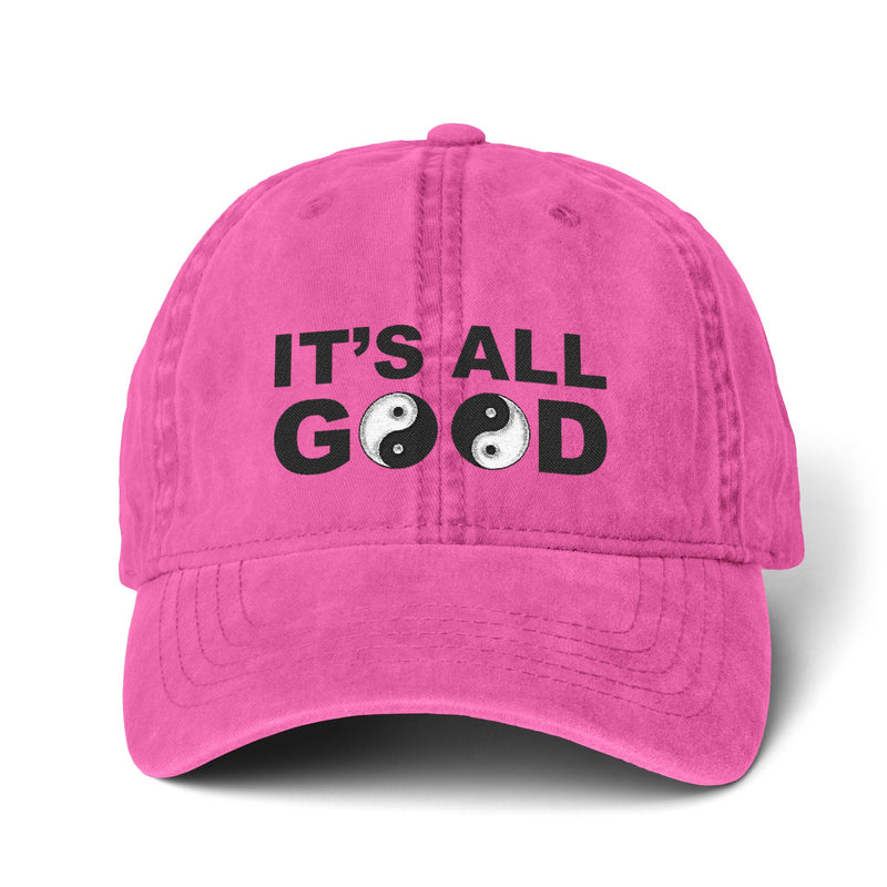Limited Edition 'It's All Good' Yin Yang Cap | Embroidered Casual Hat