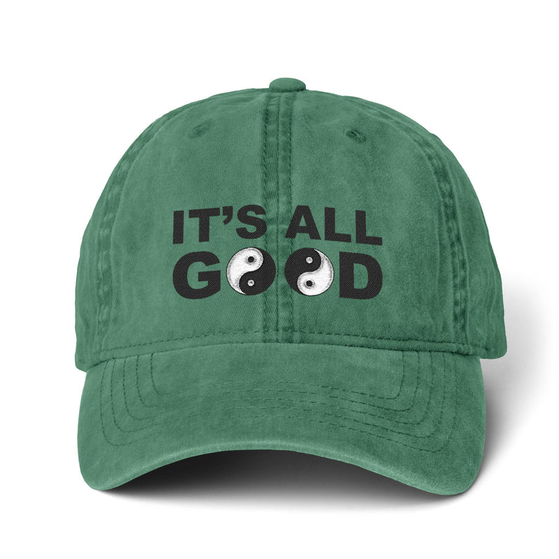 Limited Edition 'It's All Good' Yin Yang Cap | Embroidered Casual Hat