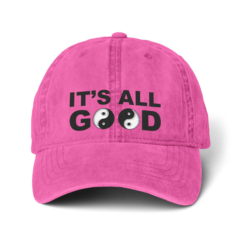 Limited Edition 'It's All Good' Yin Yang Cap | Embroidered Casual Hat