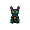 Sugar Skull French Bulldog Sticker | Kiss-Cut Vinyl Decal