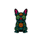 Sugar Skull French Bulldog Sticker | Kiss-Cut Vinyl Decal