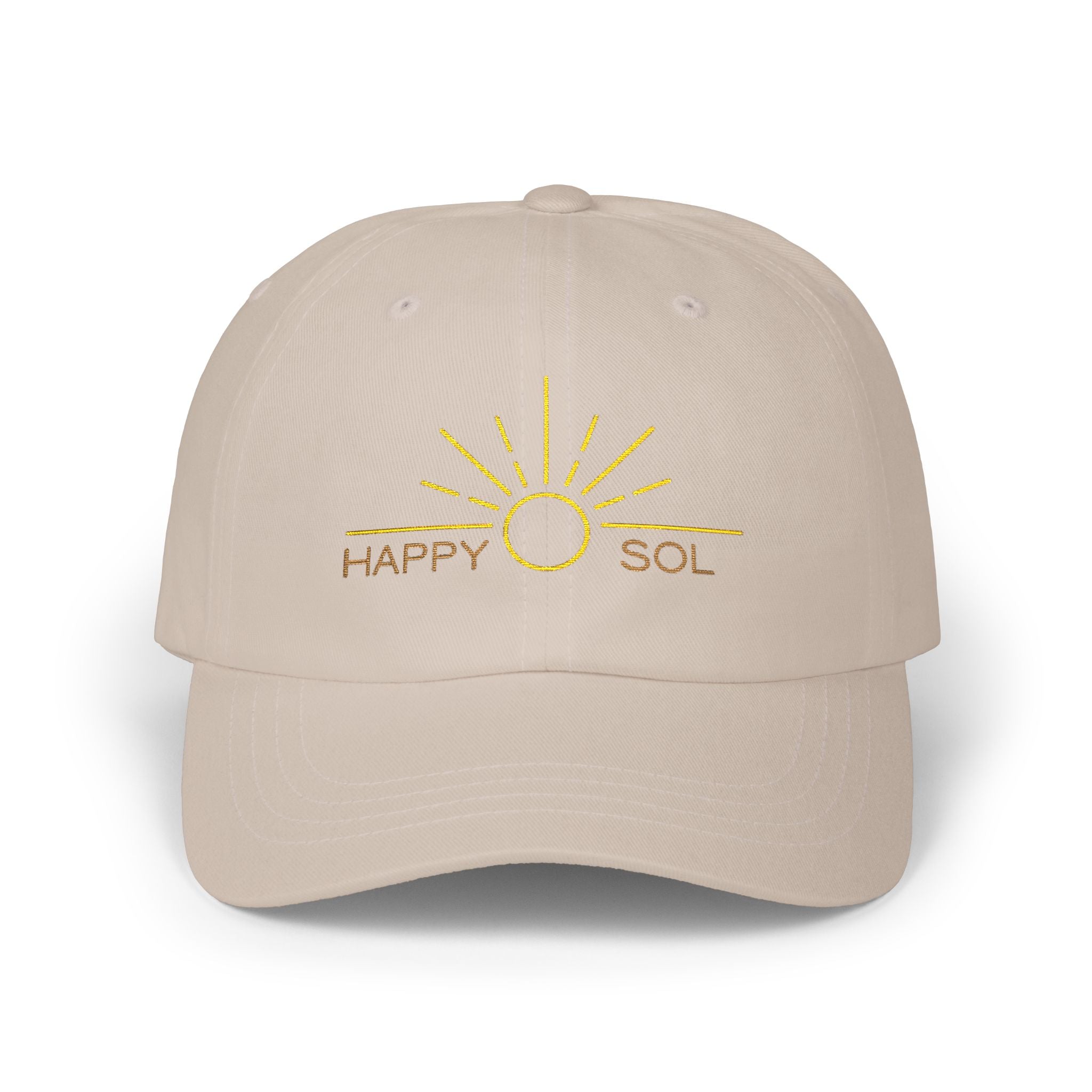 Happy Sol Baseball Cap | Embroidered Casual Hat