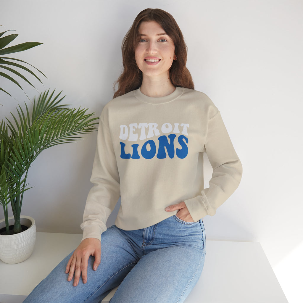 Retro Detroit Lions Football Sweatshirt | Soft, Lightweight Crewneck for Every Season