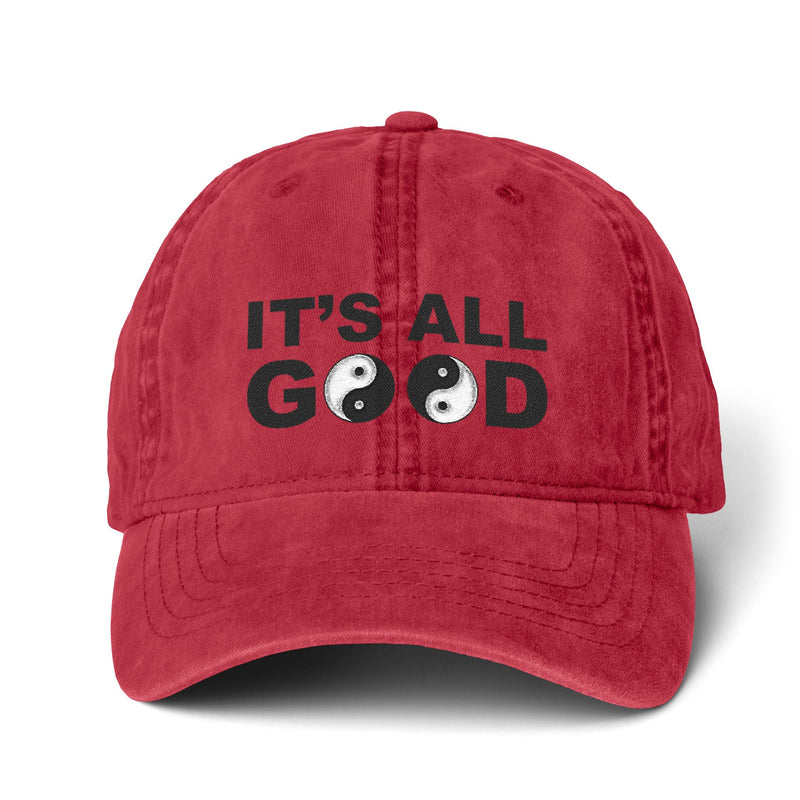 Limited Edition 'It's All Good' Yin Yang Cap | Embroidered Casual Hat