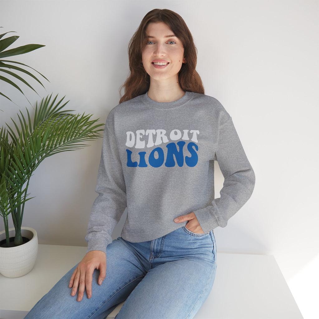 Retro Detroit Lions Football Sweatshirt | Soft, Lightweight Crewneck for Every Season